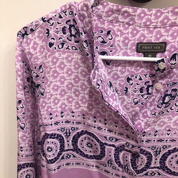 Silk tunic beautiful print - Picture 2 of 5